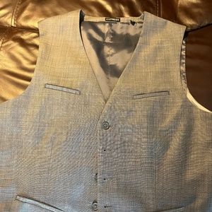 Express Suit Vest Gray Size L